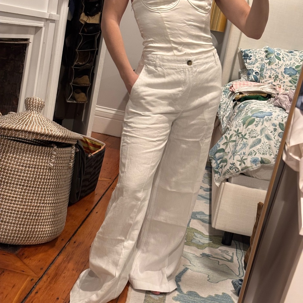 Zara Off-White Strapless Corset - Picture 5 of 7